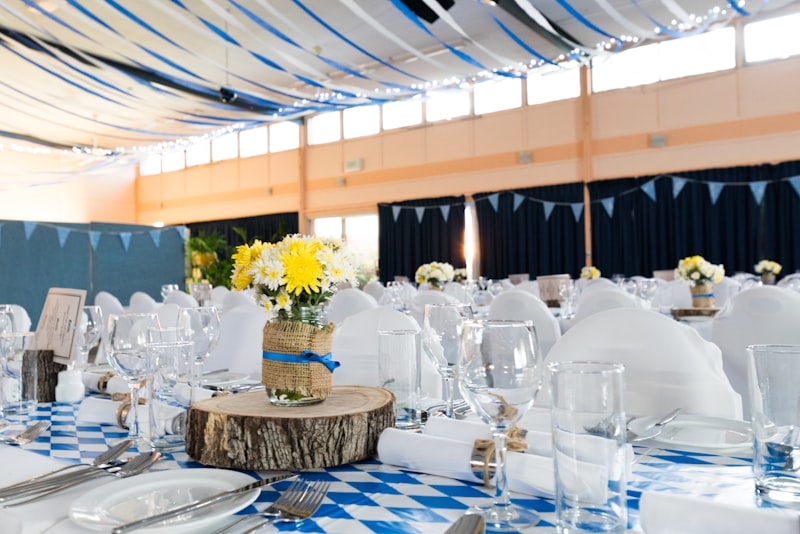 Outdoor garden party lighting